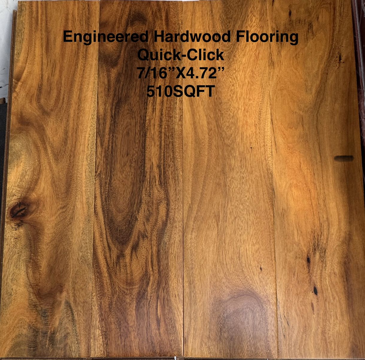 $2/SQFTEngineered Hardwood Quick Click Flooring