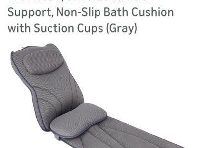 New! Grey Bath Lounge Pillow