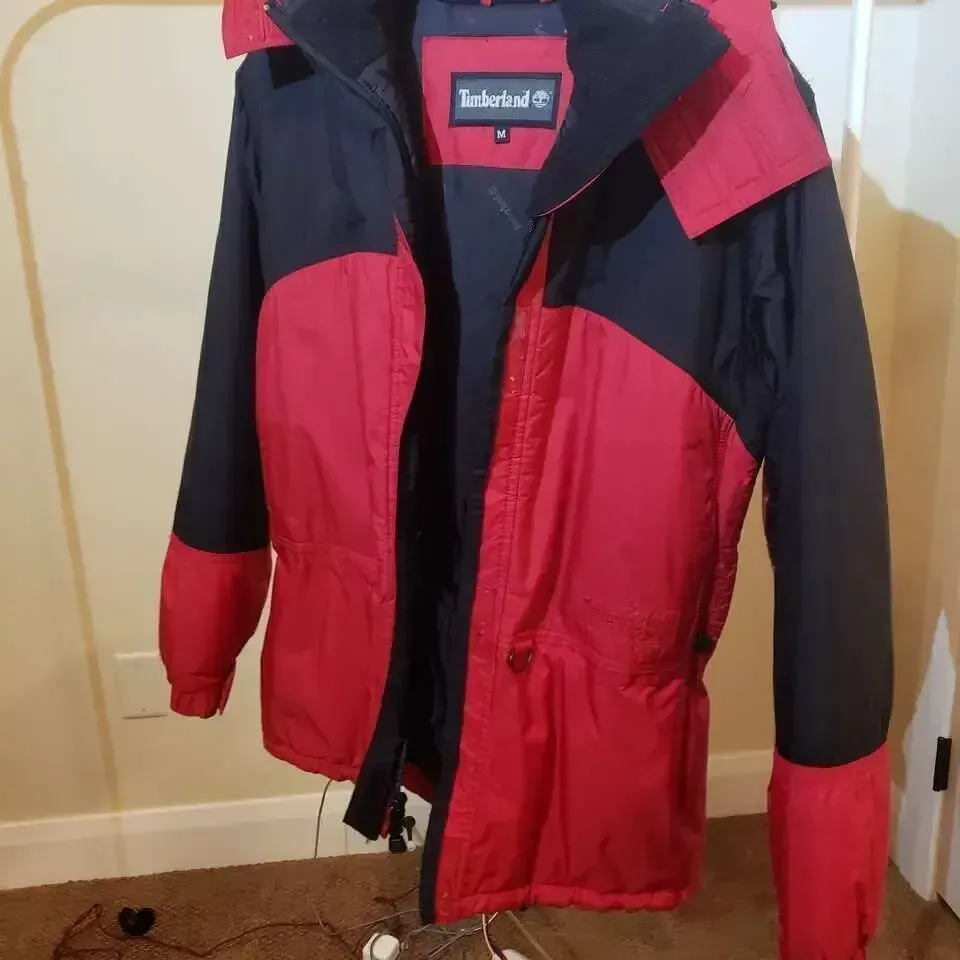 Timberland ski jacket mens size small female medium  PRICE NEGOTIABLE, CASH ONLY,