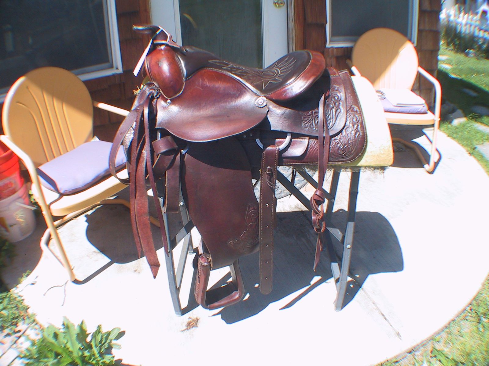 16" AMERICAN SADDLERY DRAFT SADDLE,OPEN TREE.