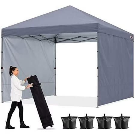 ABCCANOPY 10x10 Pop-Up Canopy Tent, Gray