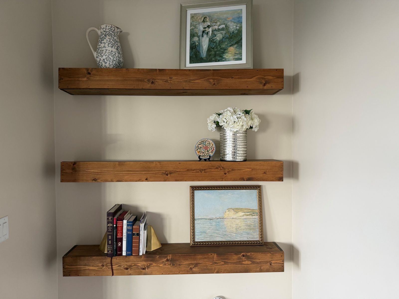 Wood Floating Shelves (up to 6)