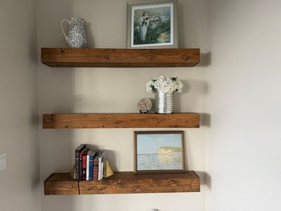 Wood Floating Shelves (up to 6)