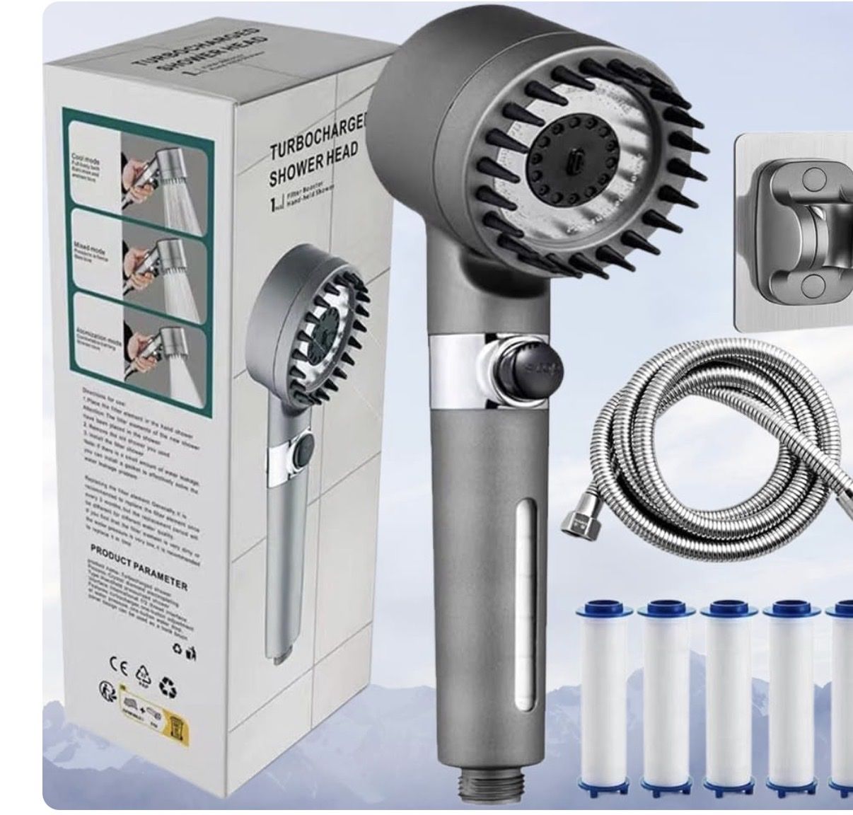 NEW! Showerhead With Five Filters