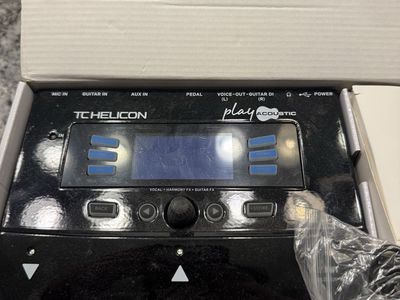 TC-Helicon Play Acoustic Vocal Effects Pedal with Harmony, Guitar FX, BodyRez & Looping