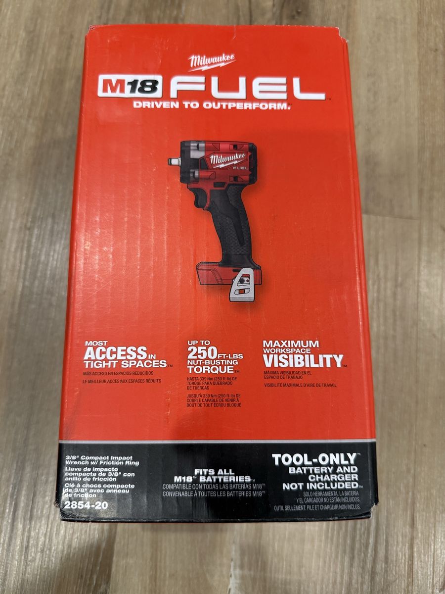 M18 FUEL GEN-3 18V Lithium-Ion Brushless Cordless 3/8 in. Compact Impact Wrench with Friction Ring