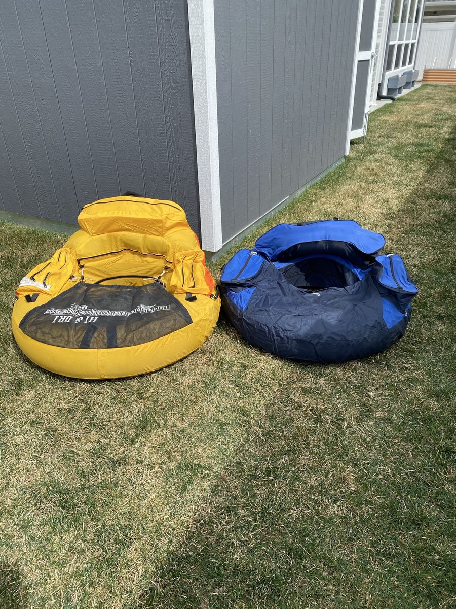 HI & DRI Personal Flotation Devices (PFD) - Yellow & Blue, Inflatable Fishing Floats. Buck’s bag & Browning