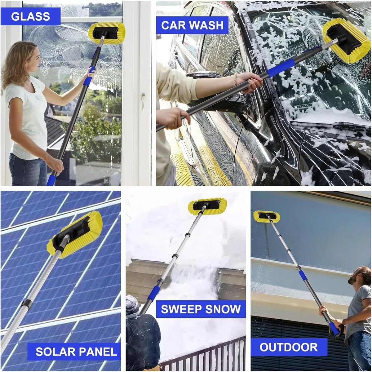 Buyplus Car Wash Brush with Long Handle