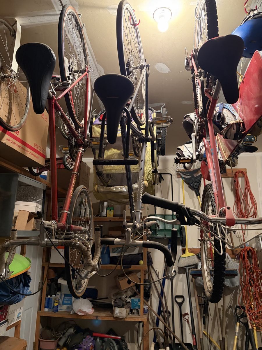 Bikes and bike trailer