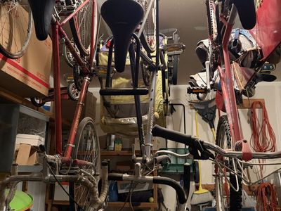 Bikes and bike trailer