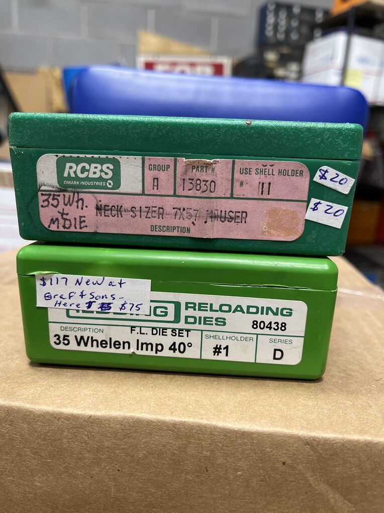 35 Whelen Dies. F L And Imp.