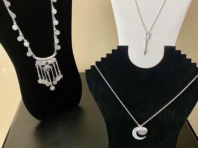 NEW - Coins - Arrows - Engraved I Love You To The Moon And Back Necklaces - Prices Vary - C PIX