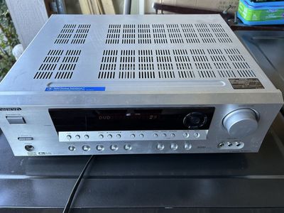 Onkyo Silver AV Home Audio Receiver TX-SR503 Tested & Working! No Remote