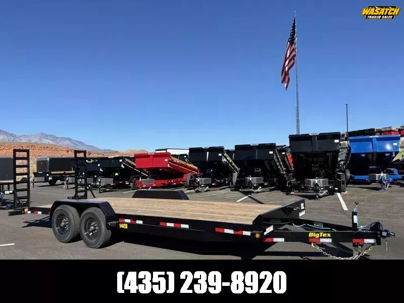 2026 Big Tex Trailers 7X22 14K 14EB Flat Bed Equip
