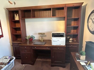 Desk With Bookcase.
