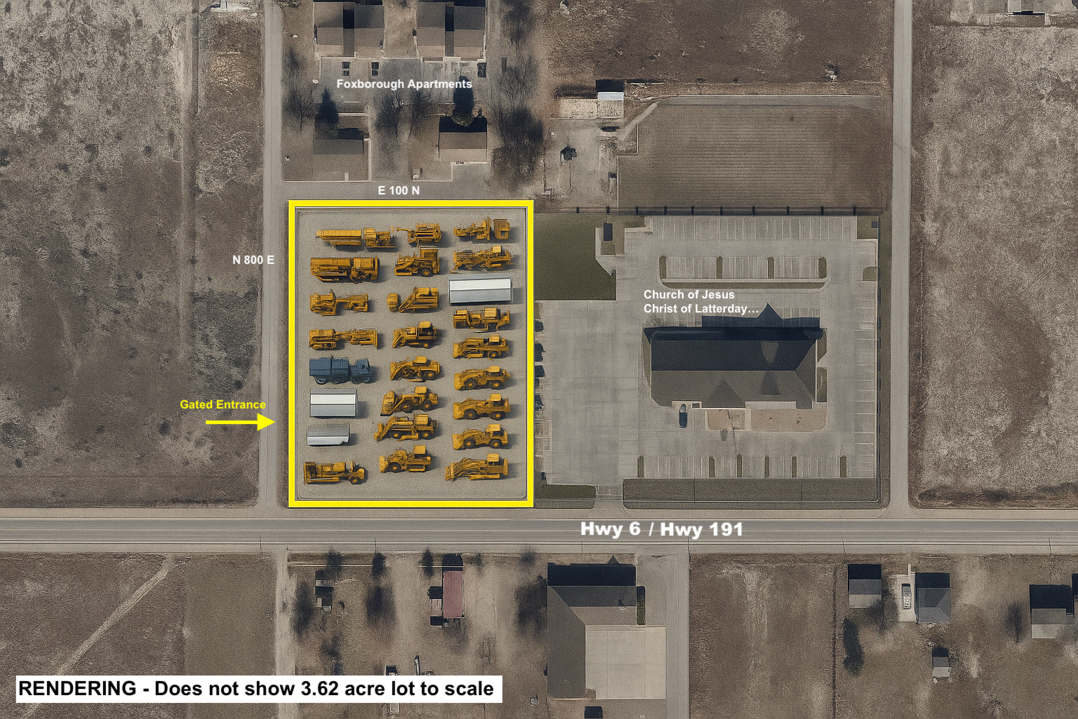 Fenced Industrial Outdoor Storage (IOS) Yard — 3.62 Acres — US-6, Wellington, UT, Price upon Request