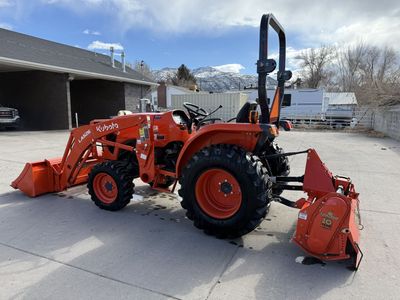 2024 Kubota L2502 Tractor with LA526 Loader and Land Pride Tiller