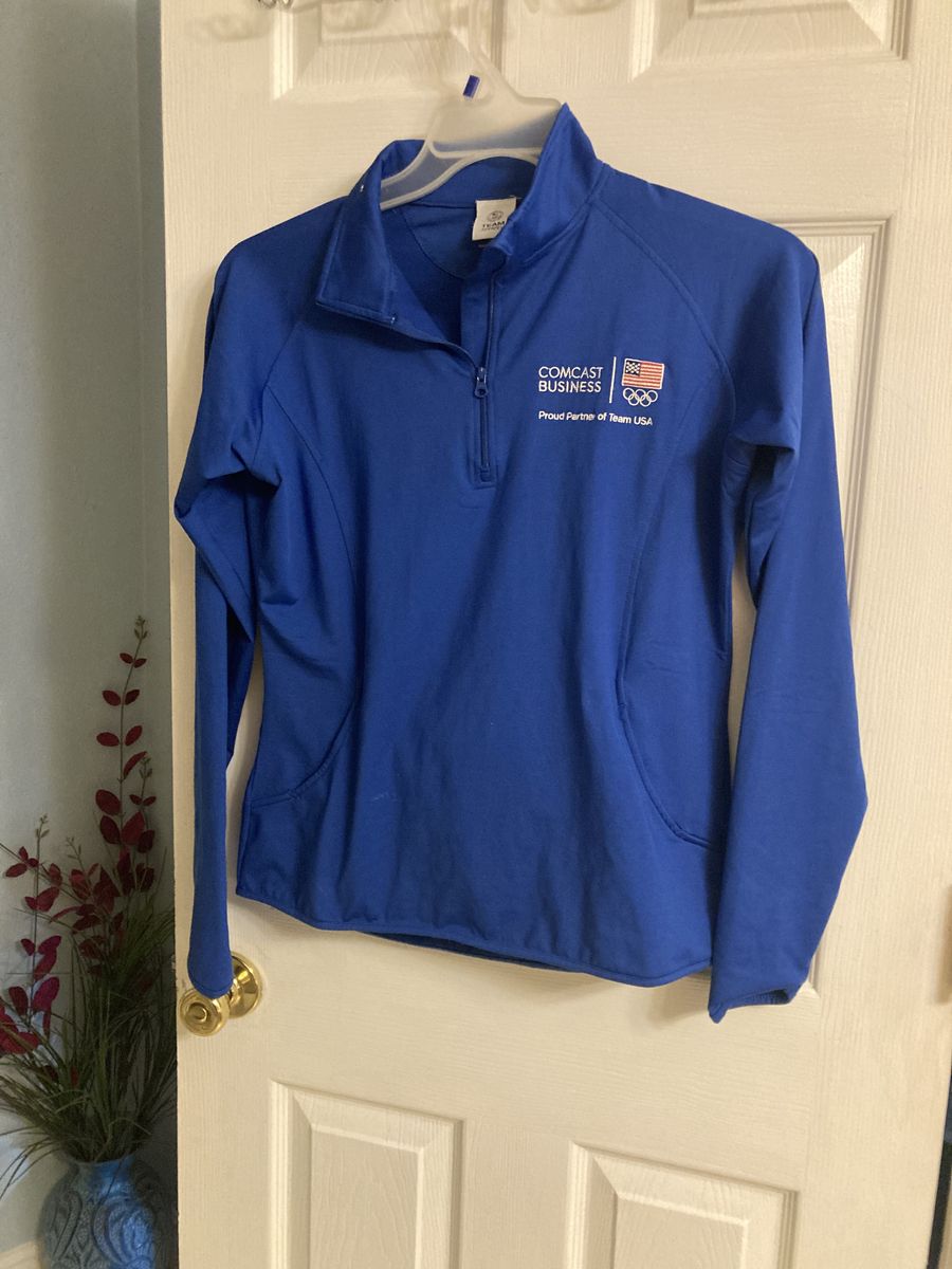 USA Olympic Team women Small Blue quarter Zip