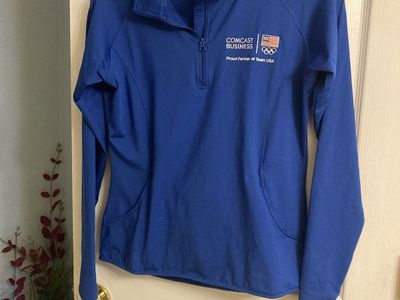 USA Olympic Team women Small Blue quarter Zip
