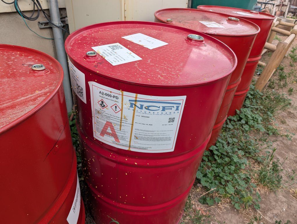 55 gal steel barrels 2 available