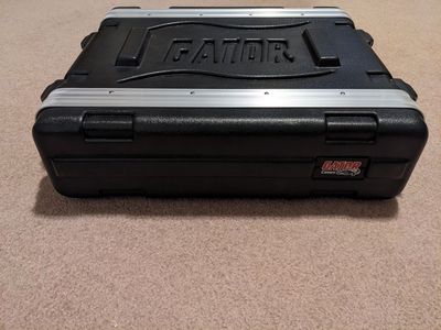 Gator Cases Lightweight Molded 2U Rack Case with Heavy Duty Latches