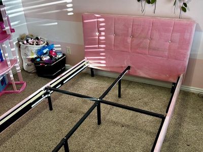 Full Size Pink Bed Frame