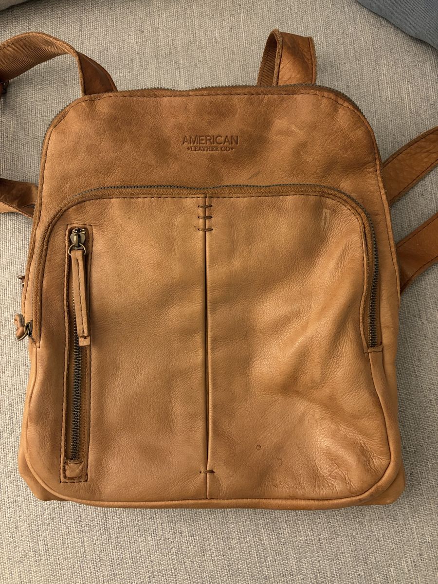 leather purse backpack