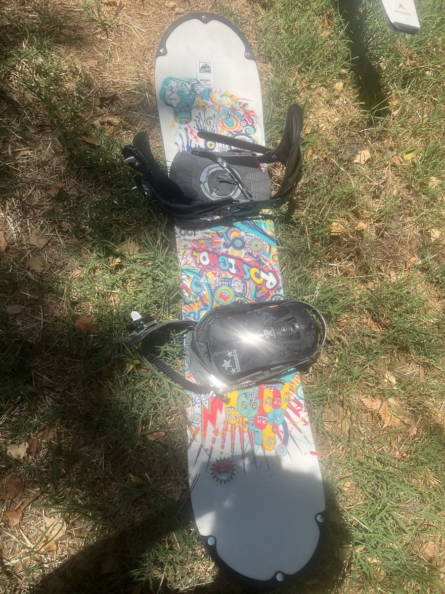 Rossignol Snowboard with Bindings Colorful Graphic Design SCAN 120cm