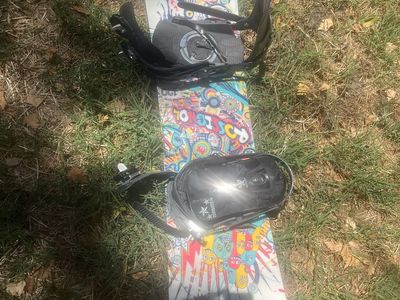 Rossignol Snowboard with Bindings Colorful Graphic Design SCAN 120cm
