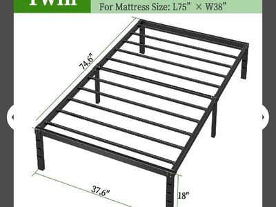 Twin metal frame