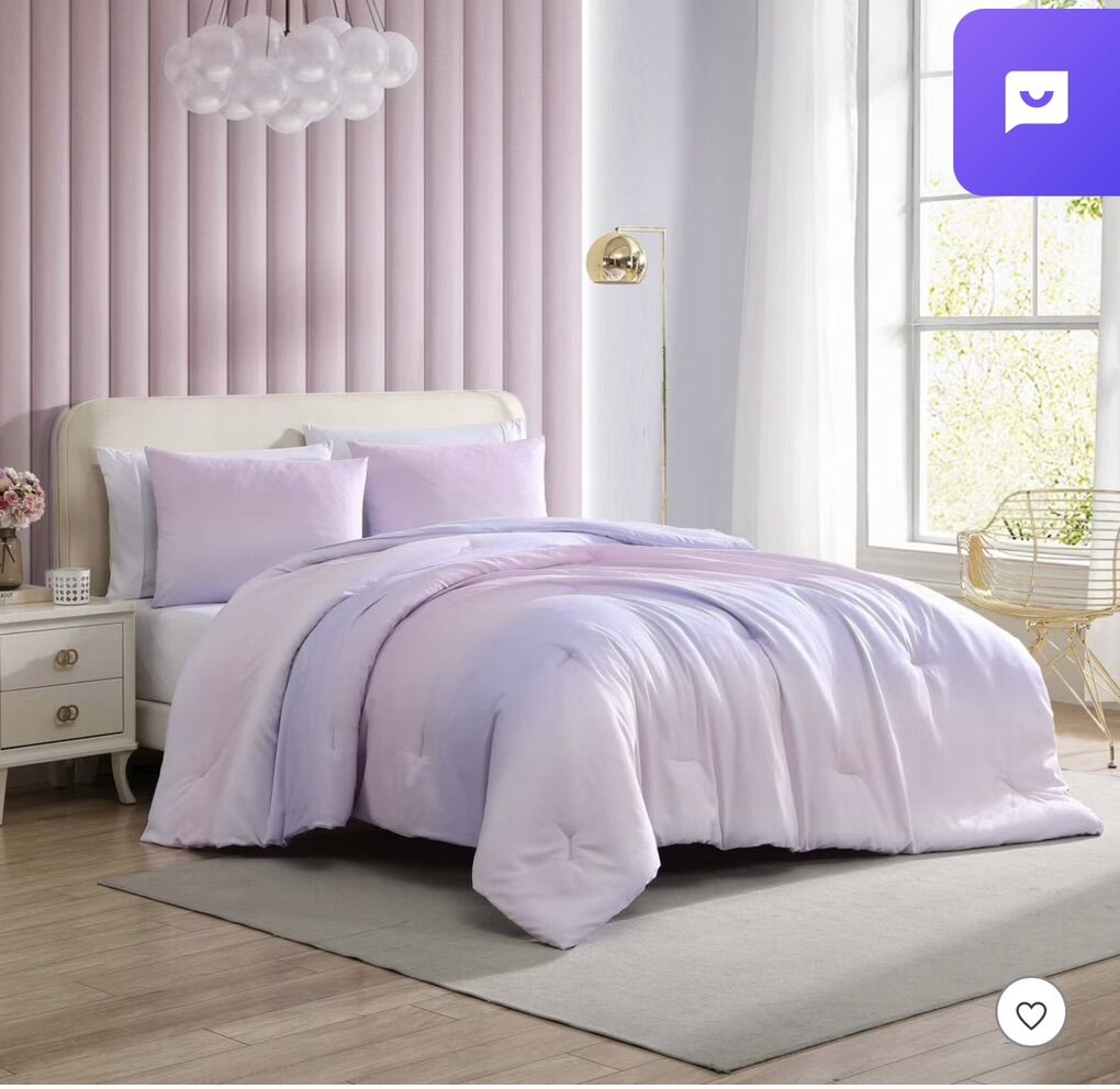 NEW Betseyville Full Ombre Bright Bed Set Purple