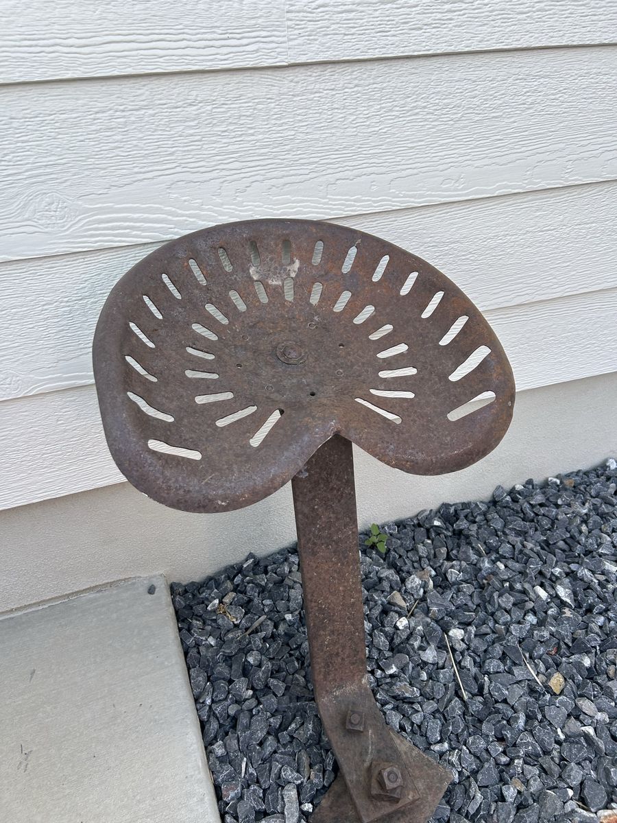 Antique tractor seat