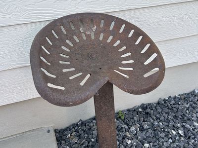 Antique tractor seat