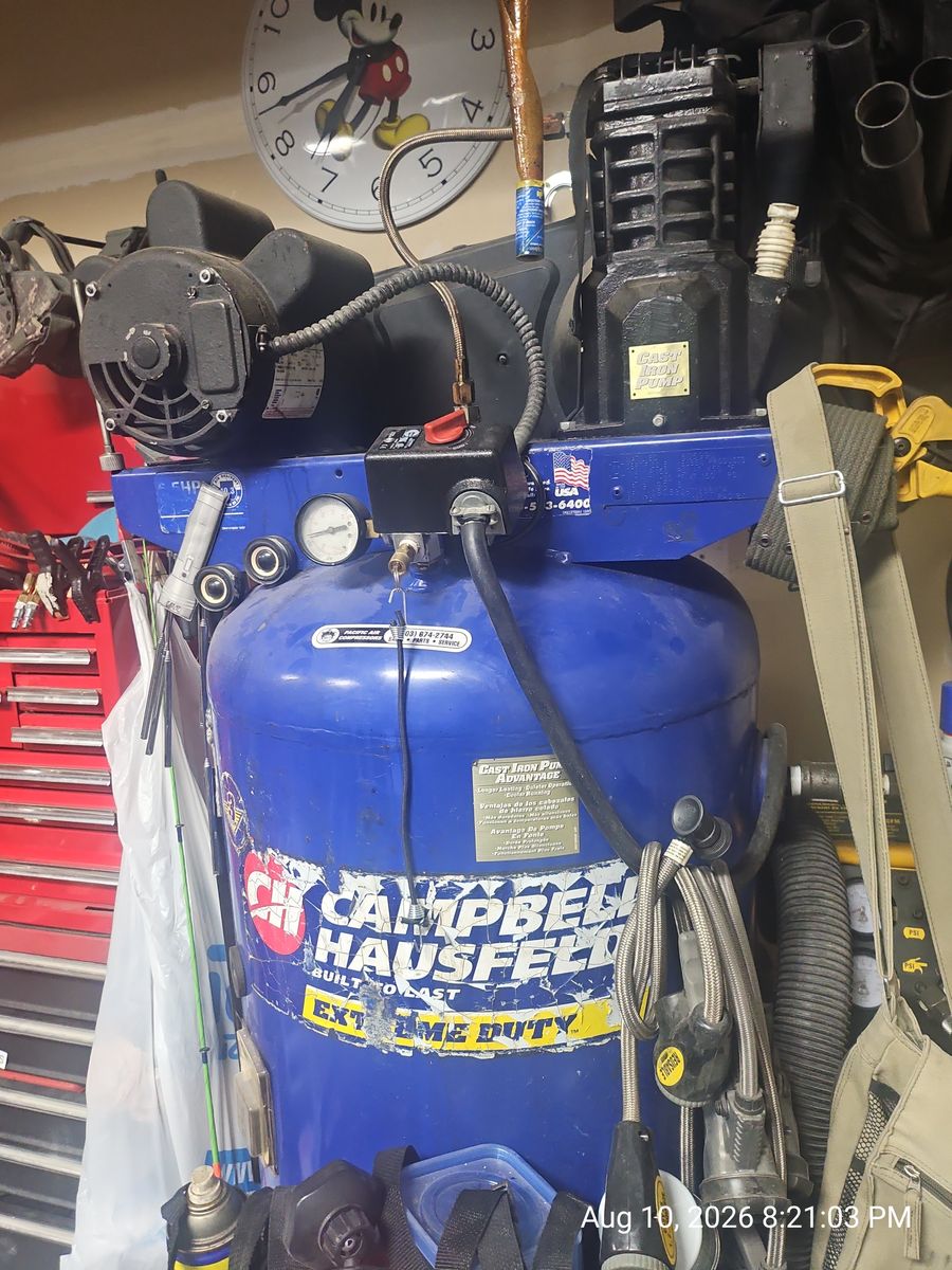 Campbell Hausfeld VT627503AJ 5 HP 60 Gallon Vertical Air Compressor