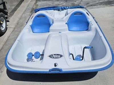 Ram-X Pedal Boat - 2-Person Watercraft, Blue & White