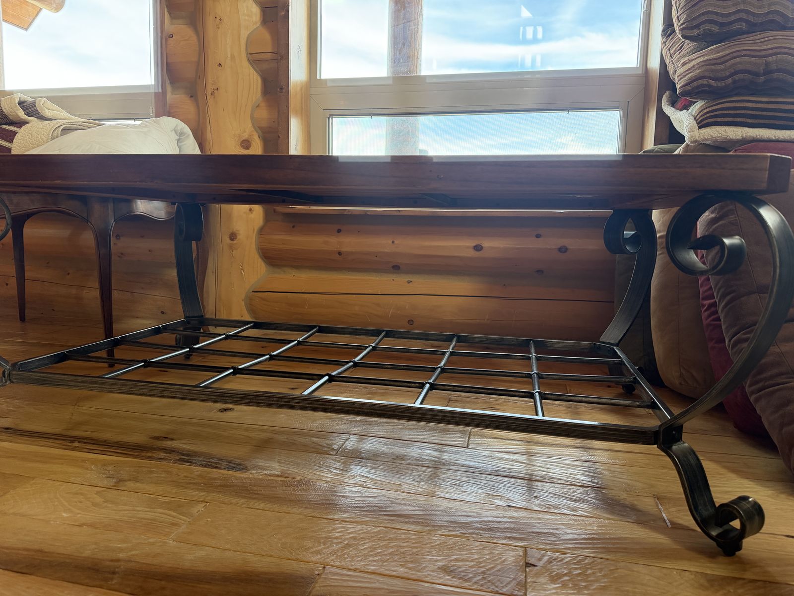Heavy, Rustic Coffee Table And 1 end Table