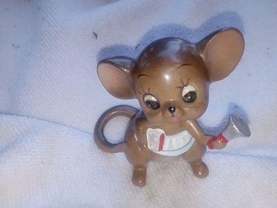 Josef Originals Figurine Teacher Mouse Bell Book Village Series Ceramic Japan very rare mint condition