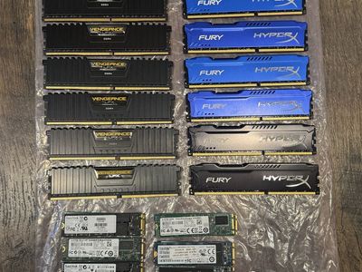 DDR4 DDR3 Memory 128GB 256GB 512GB NVMe SSD Computer Hardware Sale