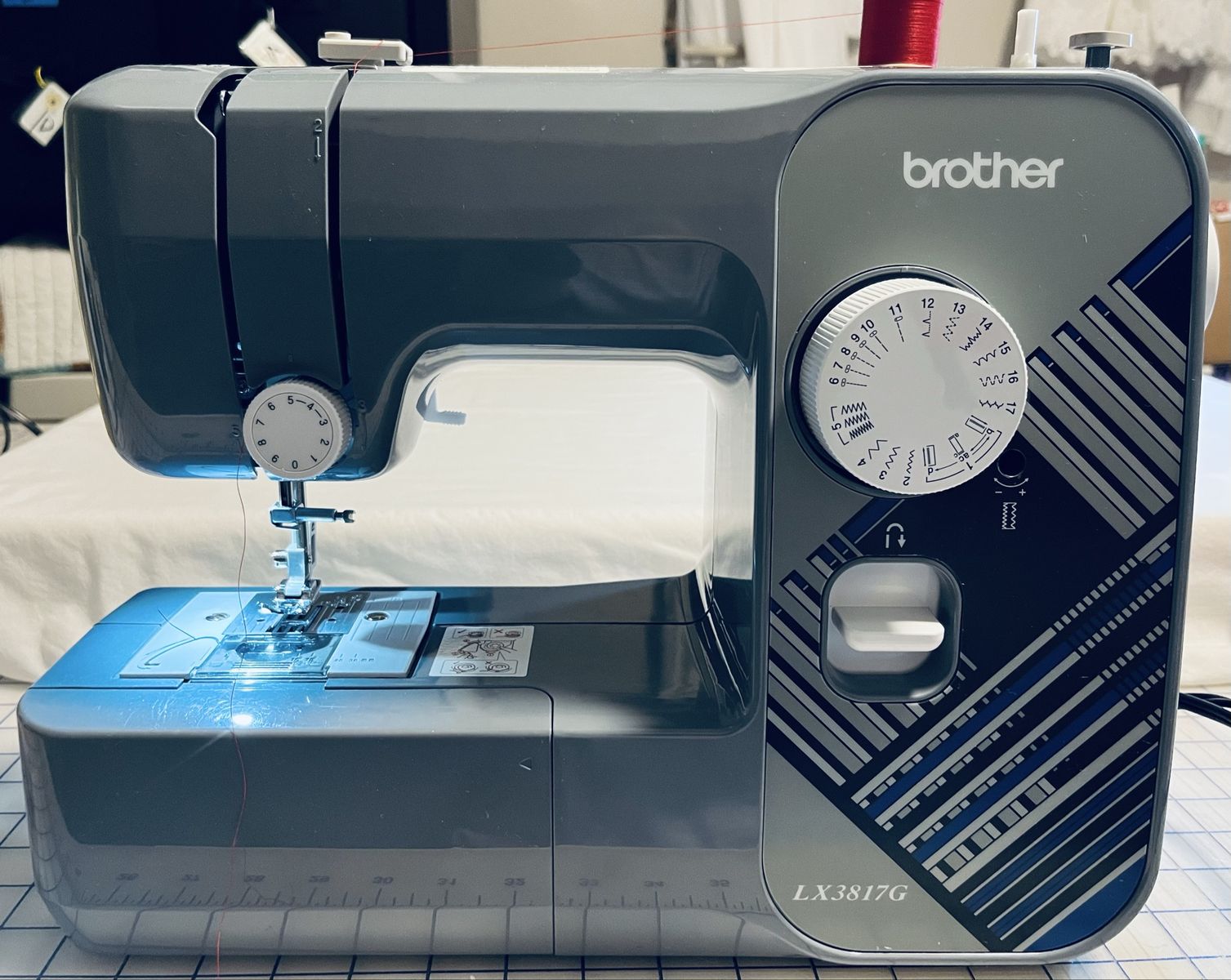 The Brother LX3817G sewing machine