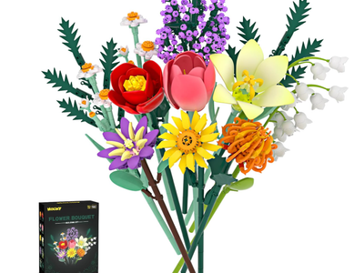 New in box Flowers Bouquet Building Blocks Toy Set