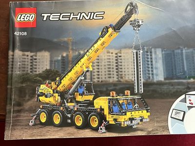 LEGO Technic Mobile Crane Set 42108 with Instruction Manual