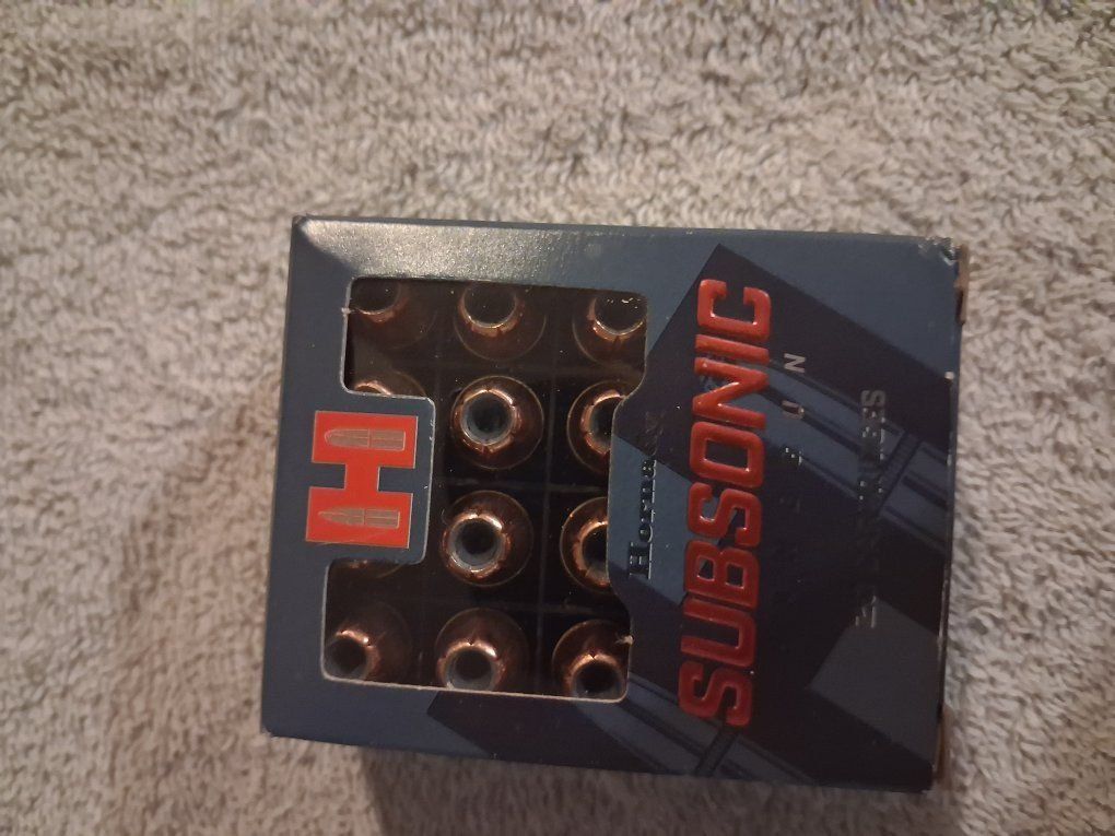 Subsonic .45 Auto ammunition.
