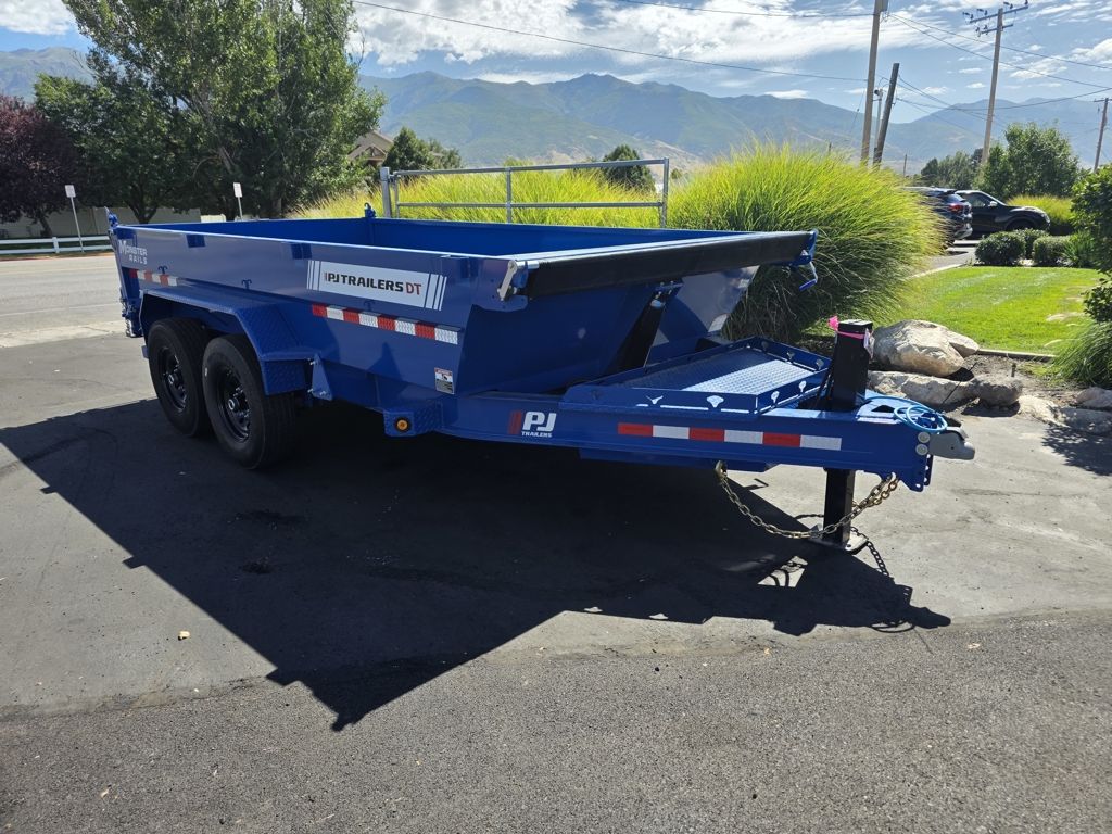 2027 PJ Trailers 7X14 DT1 Telescopic Hydraulic Jack 14K Dump Trailer