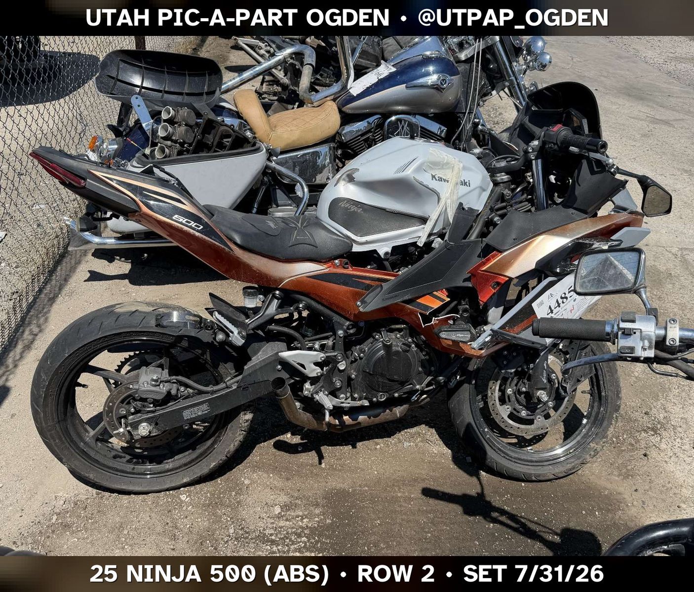 Just In! 2025 Kawasaki Ninja 500 (Abs) Parts - UTPAP Ogden
