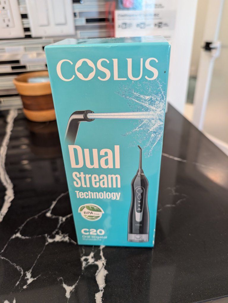 COS LUS C20 Dual Stream Technology Oral Irrigator Water Flosser BPA-Free