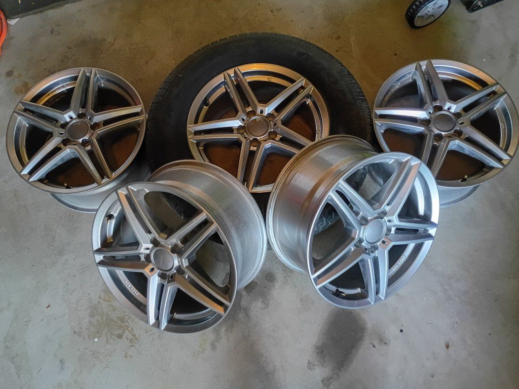 5x112 -- 17" Mercedes-Benz Wheels Set of 5 (4+ Spare)