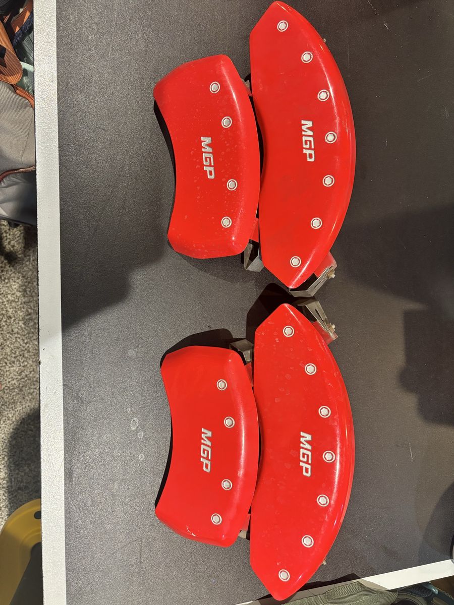 MGP Red Powder Coated Brake Caliper Covers Set for Chevy Traverse