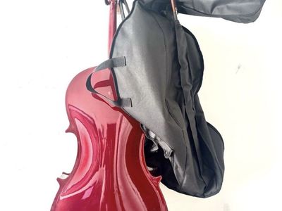 Red Acoustic Cello with Endpin