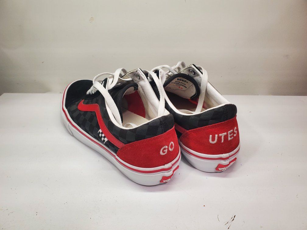 Vans 'Go Utes' Custom Checkerboard Skate Shoes Men's Size 9