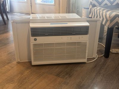 GE Window Air Conditioner Unit - White, Compact Design, WiFi Enabled, 14000 BTU